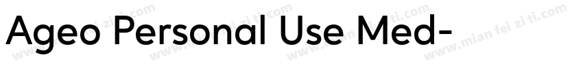 Ageo Personal Use Med字体转换